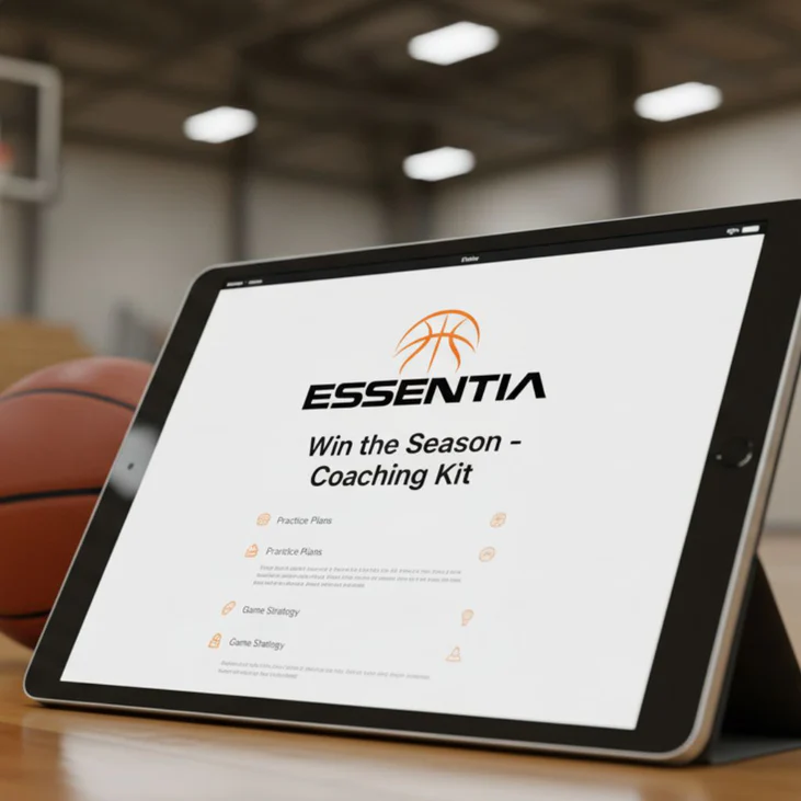 Essentia Win the Season Coaching Kit shown on a tablet